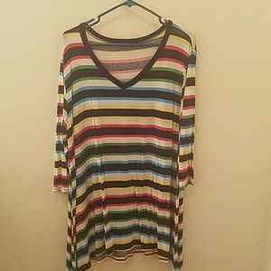 Multi colored tunic